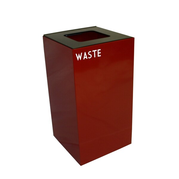 Witt Industries 28 gal Square Scarlet Red, Metal - 28GC03-SC