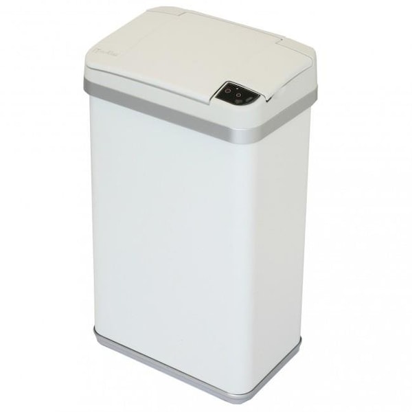 Light House Beauty 4 Gallon Multifunction Sensor Trash Can Matte Finish Pearl White - LI80663