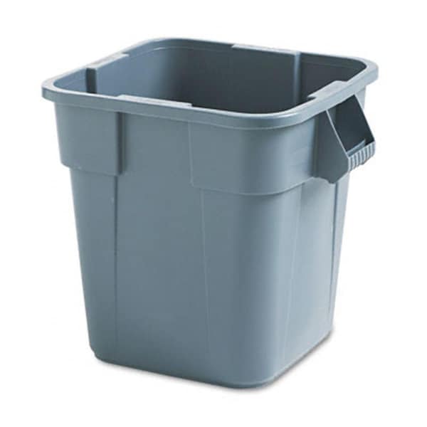 Rcp Rcp 352600GY Brute Container  Square  Polyethylene  28 gal  Gray - 352600GY