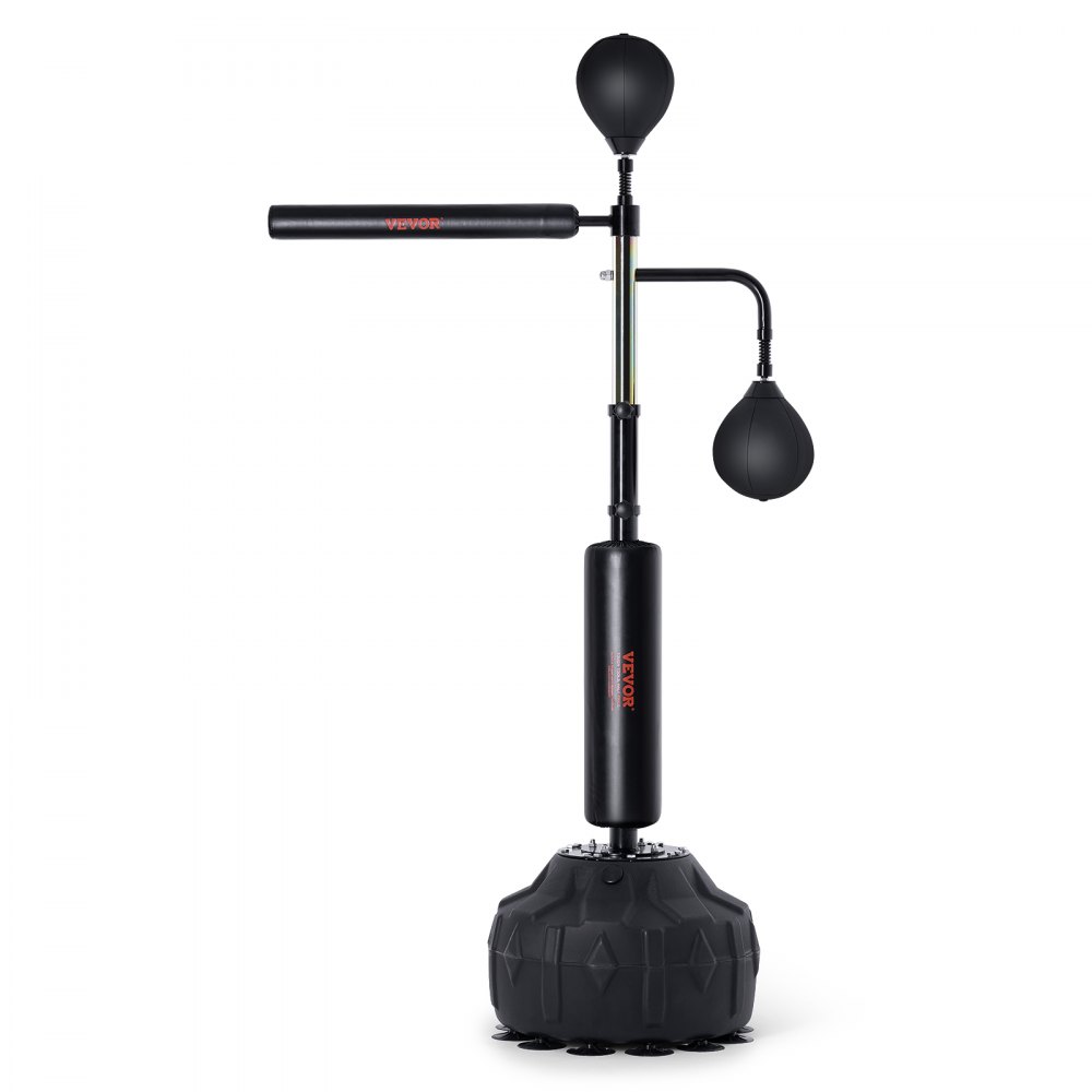 VEVOR Boxing Speed Trainer, Punching Bag with Stand, Reflex Boxing Bag for Teens & Adults, Height Adjustable Free Standing Strike Bag Set with Gloves, Workout Speed Bag for Home Gym Training, Black - QJDXLDDPZHSQTCFBVV0