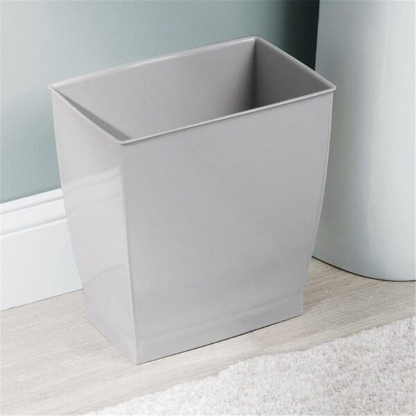 Homecare Products 12 x 7.5 x 11.25 in. Mono Rectangular Trash Can; Gray - HO150791