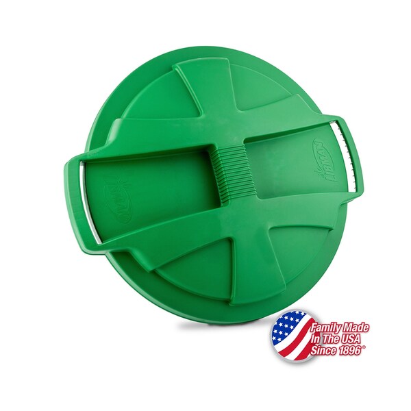 Libman Commercial 32 Gallon Trash Can Lid Green, 6PK - 1575