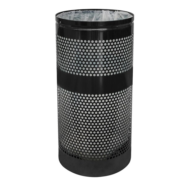 Ex-Cell Kaiser 34-Gal. Receptacle - Steel, Black Gloss - WR-34R BLACK