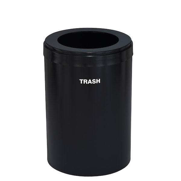 Glaro 16 gal Trash Can, Satin Black - W-2032BK-BK-W5