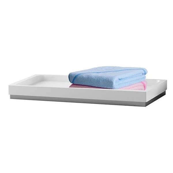 Nusteel NuSteel PURE10H Pure Ceramic with Metal Chrome Trim Amenity Tray - PURE10H
