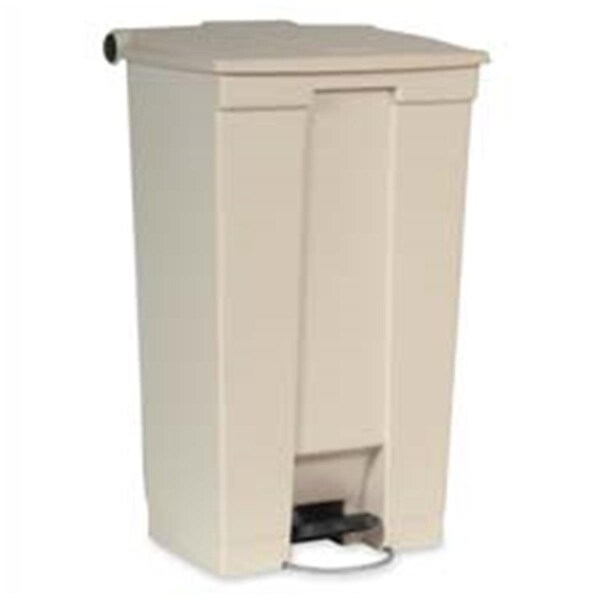 Eat-In Step-On Wastebasket- 23 Gallon- 19-.75in.x16-.13in.x32-.50in.- Beige - EA1189975