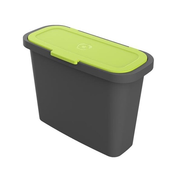 Rsi RSI RSI-MC-C9 2.4 gal Large Kitchen Caddie Compost Bin - Black & Green - RSI-MC-C9