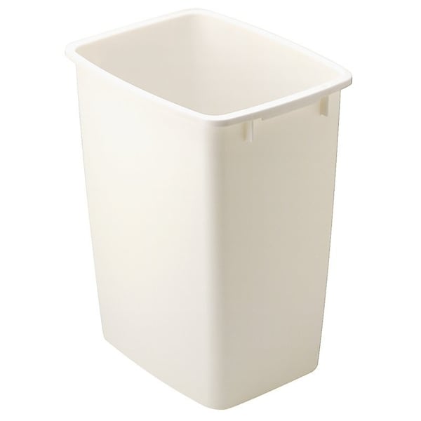 Rubbermaid 2806 Waste Basket, 36 qt Capacity, Polyethylene, Bisque, 18 in H - FG2806TPBISQU