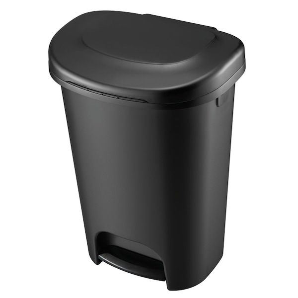 Rubbermaid Rubbermaid 13 gal Black Resin Classic Step-On Wastebasket - 1843028