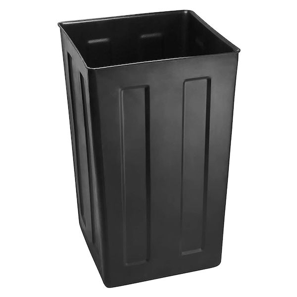 Alpine Industries 40 gal Trash Can, Gray, Rolled Plate/Stone - ALP472-40-GRYS