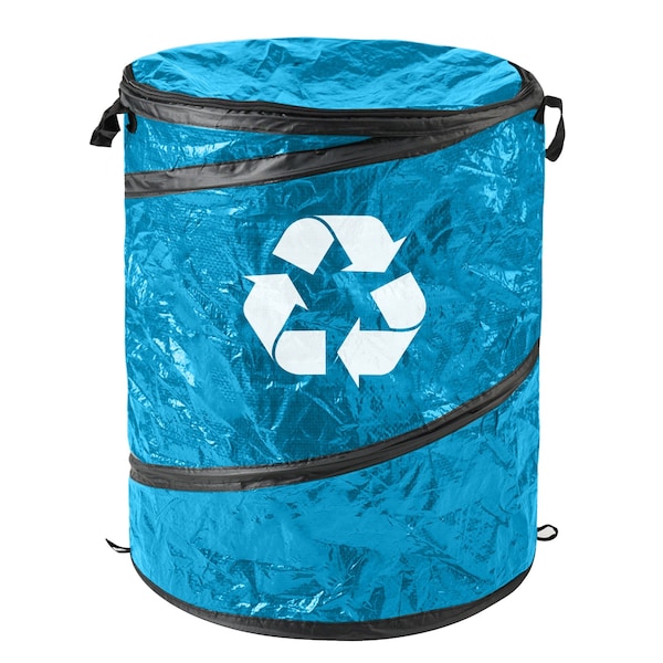 Wakeman Collapsible Trash Can - 44-Gallon Pop Up Bag Holder with Zippered Lid by Wakeman - 75-CMP1161