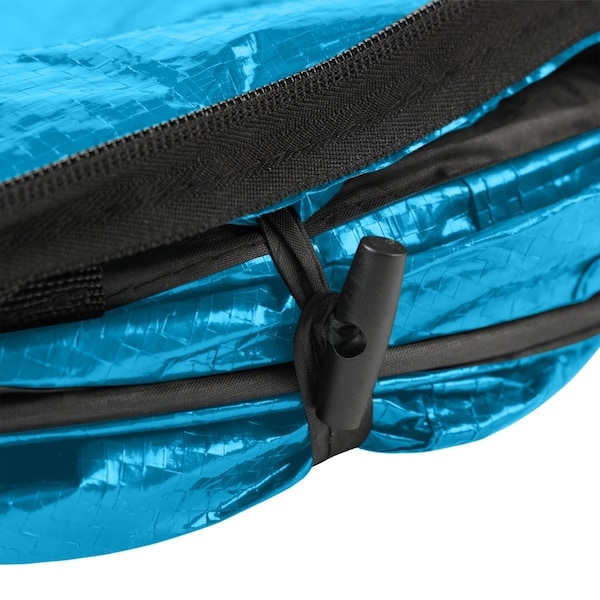 Wakeman Collapsible Trash Can - 44-Gallon Pop Up Bag Holder with Zippered Lid by Wakeman - 75-CMP1161