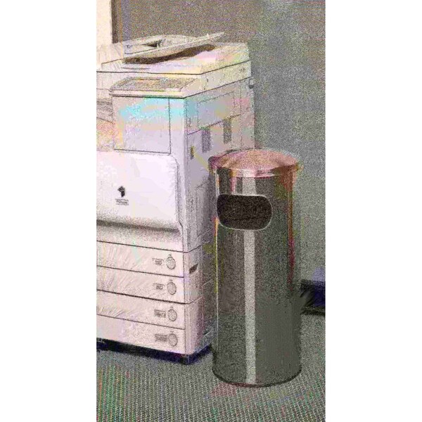 Commercial Zone Products 15 gal Trash Can, Silver, Stainless Steel - 780329