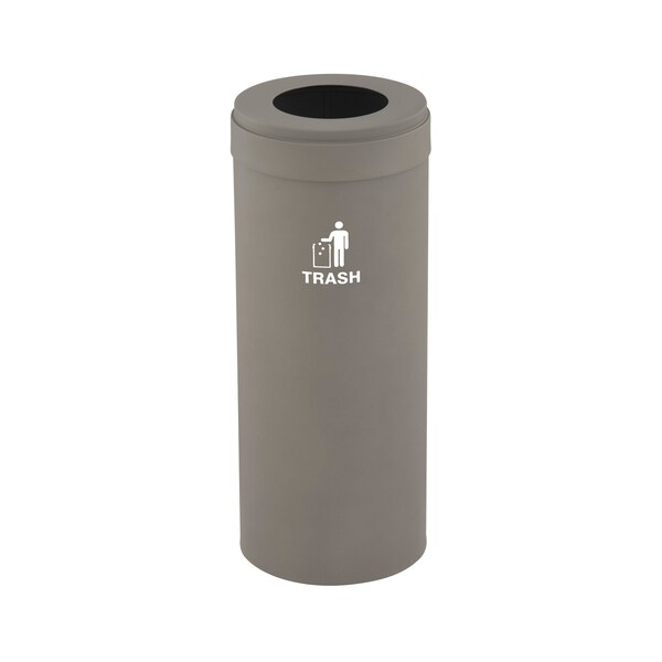 Glaro 12 gal Trash Can, Nickel - W-1232NK-NK-W3