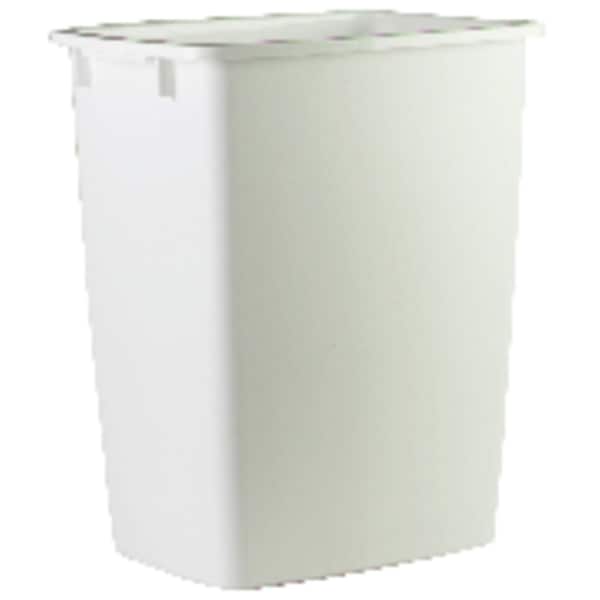 Rubbermaid Rubbermaid 9 gal White Plastic Open Top Trash Can - 2806-TP-WHT