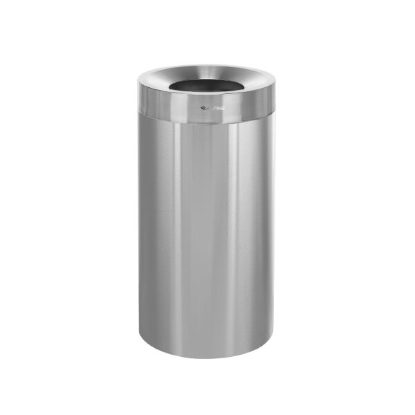 Alpine Industries 27 Gallon Stainless Steel Trash Can - ALP475-27
