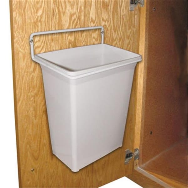 Hd FEDWB 975W KV Door Mounted Waste Bin For Vanity 9 qt.; White - FEDWB 975W