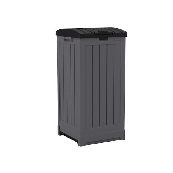 Suncast Suncast Trash Hideaway 39 gal Peppercorn Resin Trash Can Lid Included - GH3900