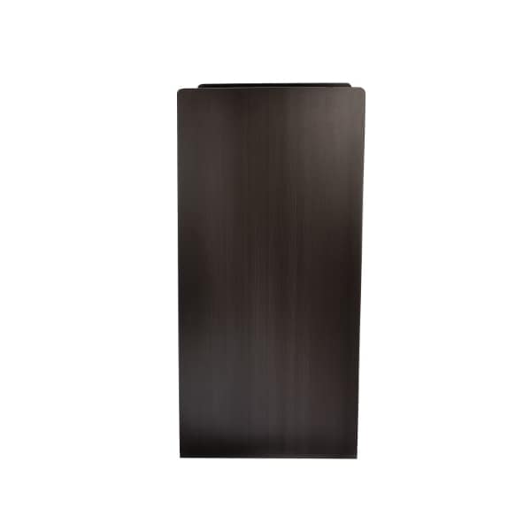 Alpine Industries Black 40 Gallon Wood Receptacle Enclosure with Drop Hole and Tray Shelf - ALP476-BLK