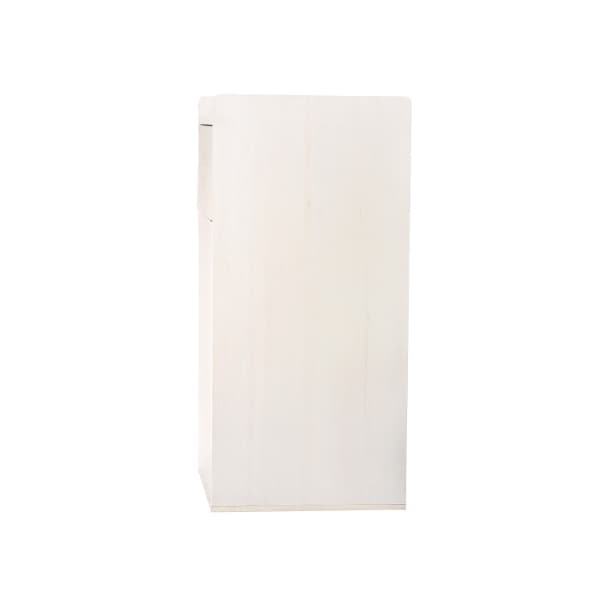 Alpine Industries White 40 Gallon Wood Receptacle Enclosure with Drop Hole and Tray Shelf - ALP476-WHI