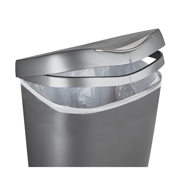 Umbra Umbra Brim 13 gal Gray Plastic Step On Wastebasket - 084200-410