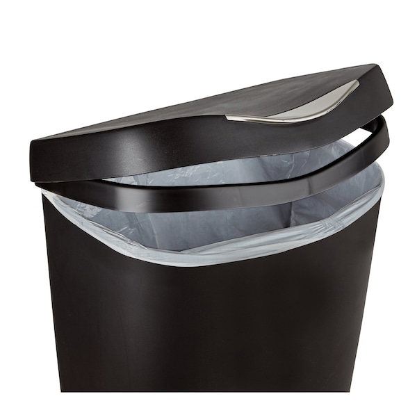 Umbra Umbra Brim 13 gal Black Plastic Step On Wastebasket - 084200-047