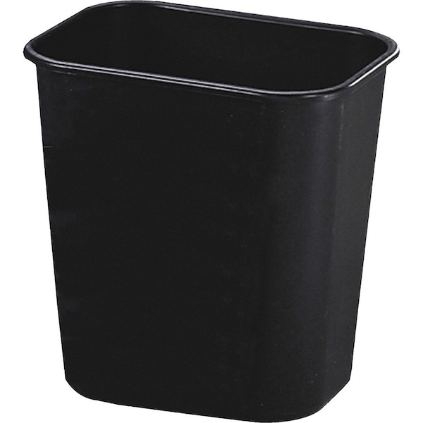 Rubbermaid Commercial 3.25 gal Rectangular 13 QT Standard Deskside Wastebasket, Black, Plastic - RCP295500BK