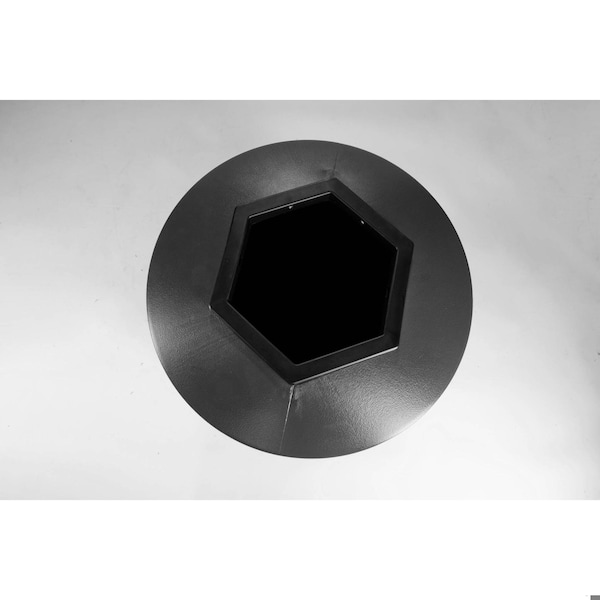 Commercial Zone Products 45 gal Round Trash Can, Black, Open Top, Polyethylene - 730101