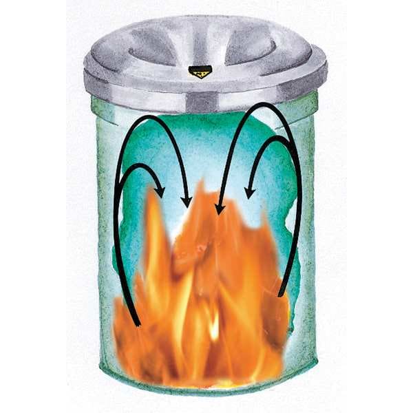 Justrite 4-1/2 gal Round Trash Can, White, 12 in Dia, Open Top, Aluminum - 26604W