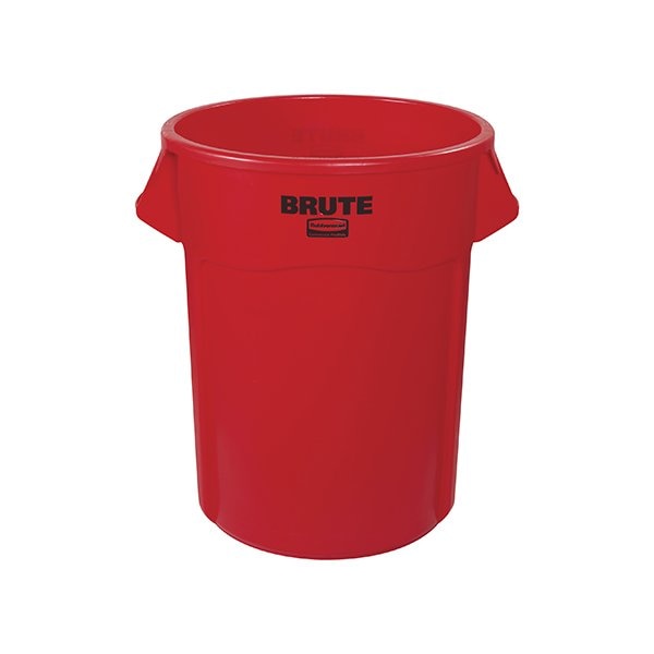 Rubbermaid Rubbermaid Brute Trash Can - 55 Gallon, Red - BUY00030825