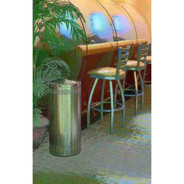 Commercial Zone Products Imprinted Waste Container, SS, 15 gal. - 780729
