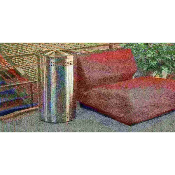 Commercial Zone Products Imprinted Waste Container, SS, 15 gal. - 780729