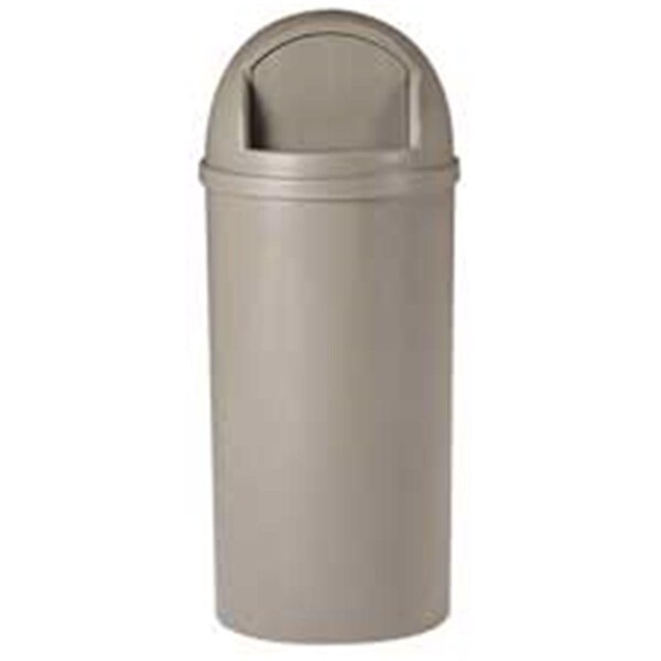 Eat-In Waste Container- 15 Gal.- 15-.38in.x15-.38in.x36-.50in.- Beige - EA1189963