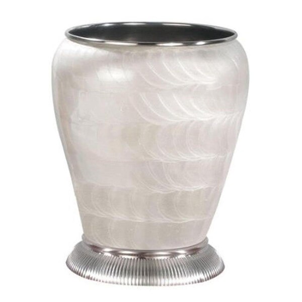 Nusteel NuSteel MGN8SNH Wastebasket 5 qt - Satin Nickel - MGN8SNH