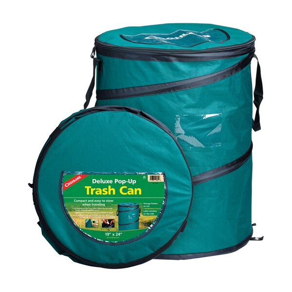 Coghlans Coghlan's Deluxe Green Trash Can 24 in. H X 19 in. W X 19 in. L 29.5 gal 1 pk - 1819