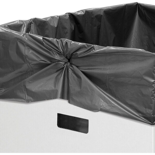 Bankers Box 50 gal Waste & Recycling Bins, White - FEL7320201