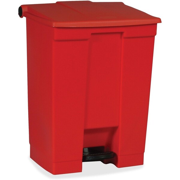 Rubbermaid Commercial 18 gal Step On Container, Red, Plastic - RCP614500RED