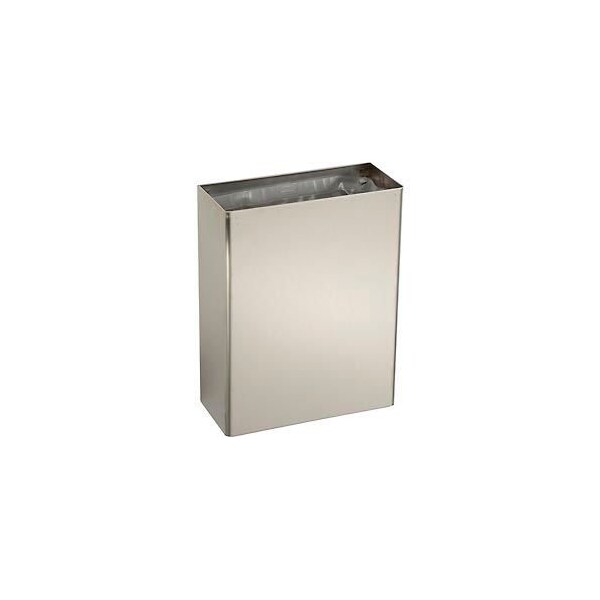 Bobrick Bobrick ClassicSeries Stainless Steel Wall Mount Trash Can, 625 Gallon - B-279