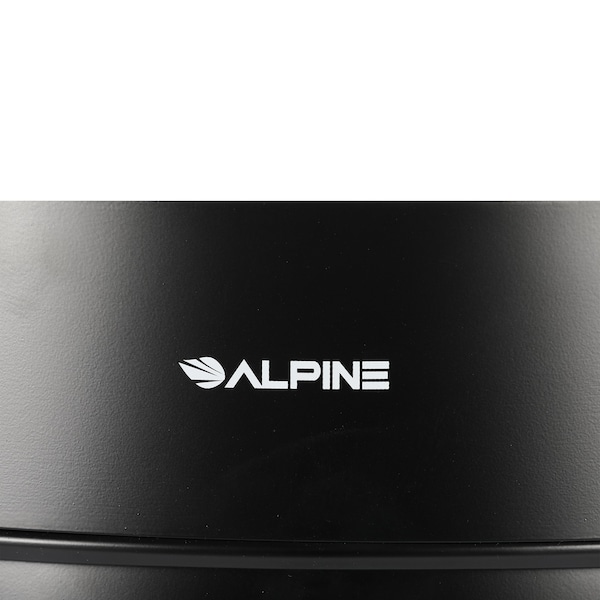 Alpine Industries 54 Gallon 2-Stream Stainless Steel Trash Can Black - ALP475-27-BLK