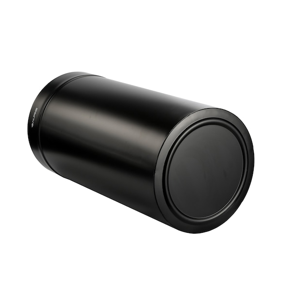 Alpine Industries 54 Gallon 2-Stream Stainless Steel Trash Can Black - ALP475-27-BLK
