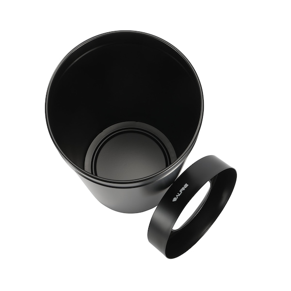 Alpine Industries 54 Gallon 2-Stream Stainless Steel Trash Can Black - ALP475-27-BLK