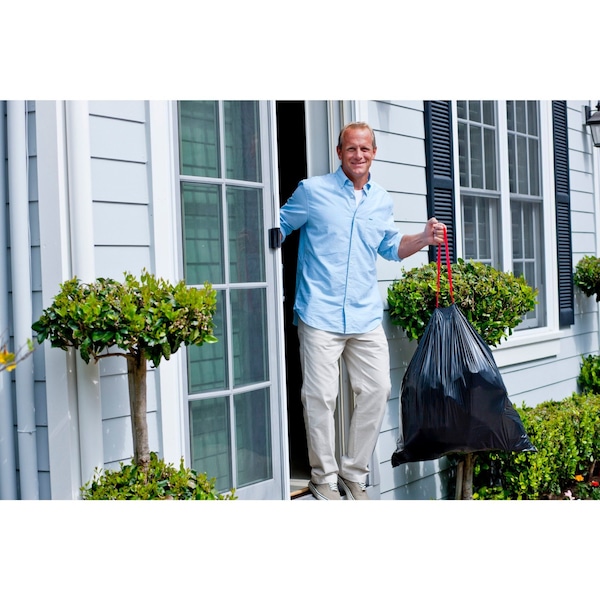 Glad 30 gal Trash Bags, 30 in x 33 in, Extra Heavy-Duty, 1.05 mil, Black - 78952