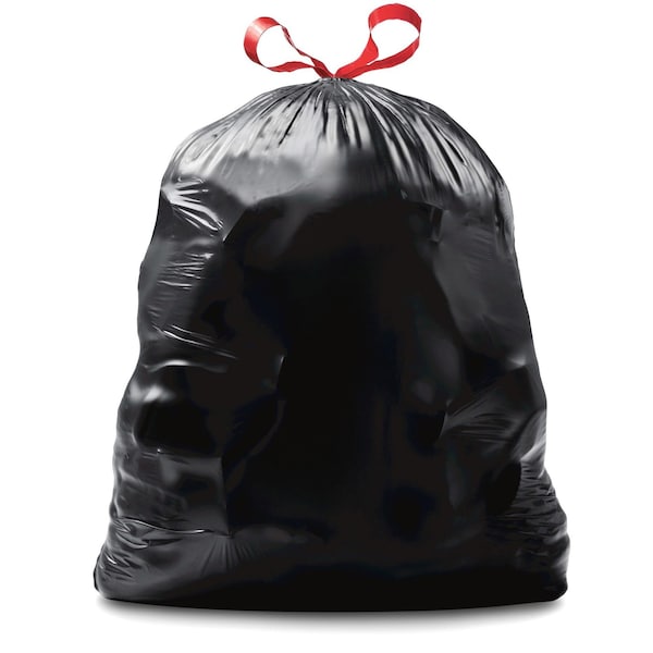Glad 30 gal Trash Bags, 30 in x 33 in, Extra Heavy-Duty, 1.05 mil, Black - 78952