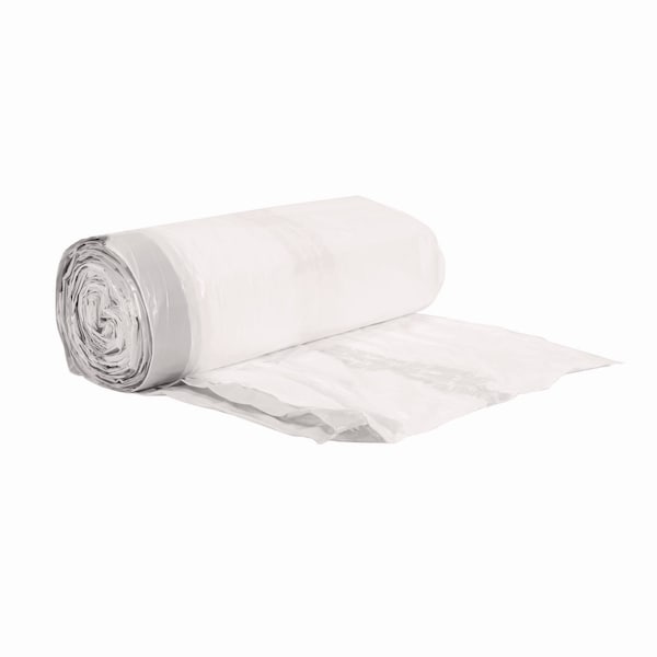 Boardwalk 13 gal Trash Bags, 24.5 in x 27.4 in, Regular-Duty, .8 M, White - BWK1DK100