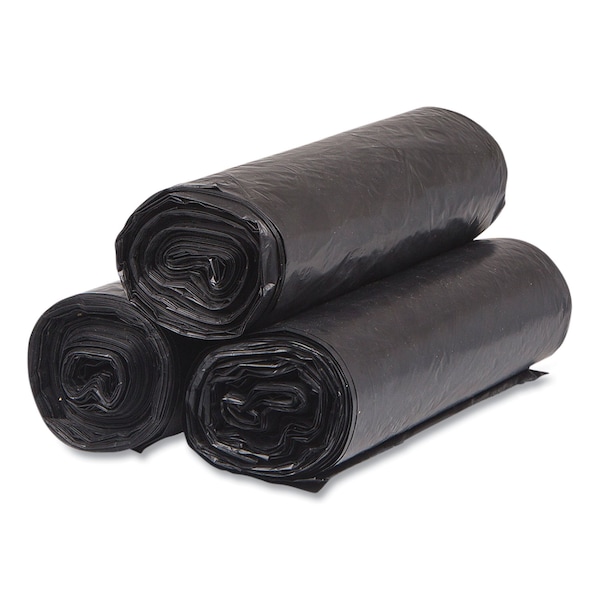 Inteplast Group 33 gal Trash Bags, 33 in x 40 in, Heavy-Duty, 16 microns, Black, 250 PK - S334016K