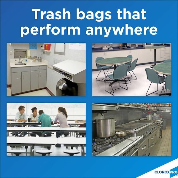 Glad 13 gal Trash Bags, 24 in x 25 in, Extra Heavy-Duty, 0.82 mil, White - 70427