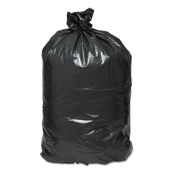 Earthsense Commercial 60 gal Trash Bags, 38 in x 58 in, Super Extra Heavy-Duty, 2 mil, Black, 100 PK - RNW5820