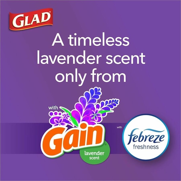 Glad 13 gal Trash Bags, 24 in x 27 in, 0.72 mil, White - 78902