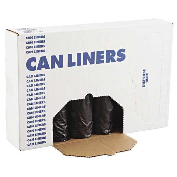 Boardwalk 56 gal Trash Can Liners, 43 in x 47 in, Heavy-Duty, 0.6 mil, Black - BWK 4347H