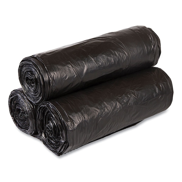 Inteplast Group 30 gal Trash Bags, 30 in x 36 in, Heavy-Duty, 0.58 mil, Black, 250 PK - WSL3036HVK